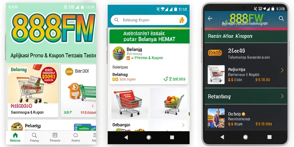 Antarmuka aplikasi 888FW yang sederhana dan mudah digunakan.