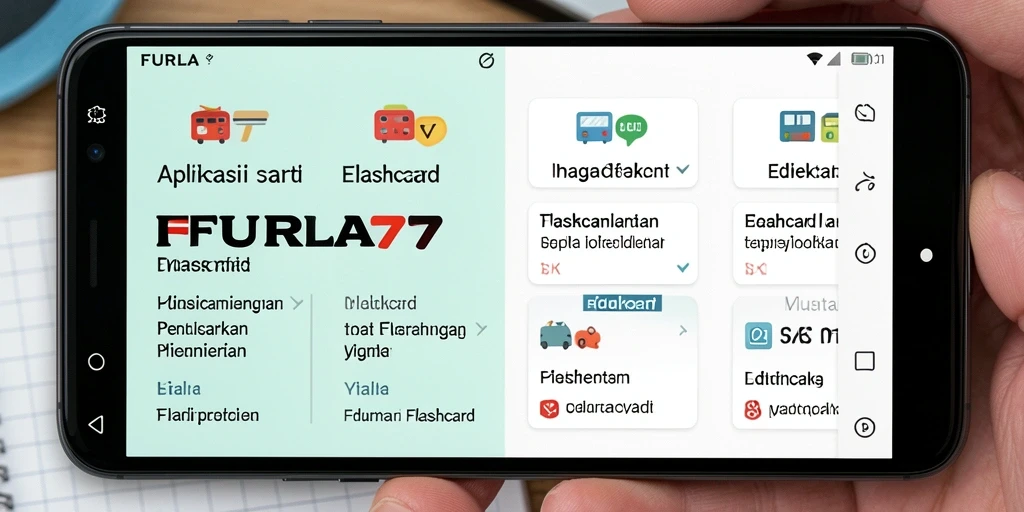 Tampilan antarmuka aplikasi FURLA77 yang interaktif dan menarik.