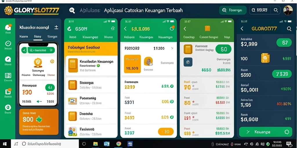 Antarmuka GLORYSLOT777 dengan fitur Catatan Keuangan yang ramah pengguna.