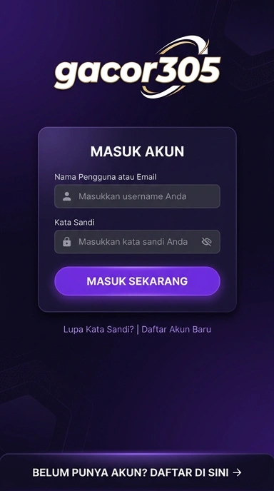 Masuk Akun Gacor305 untuk Pengguna Android